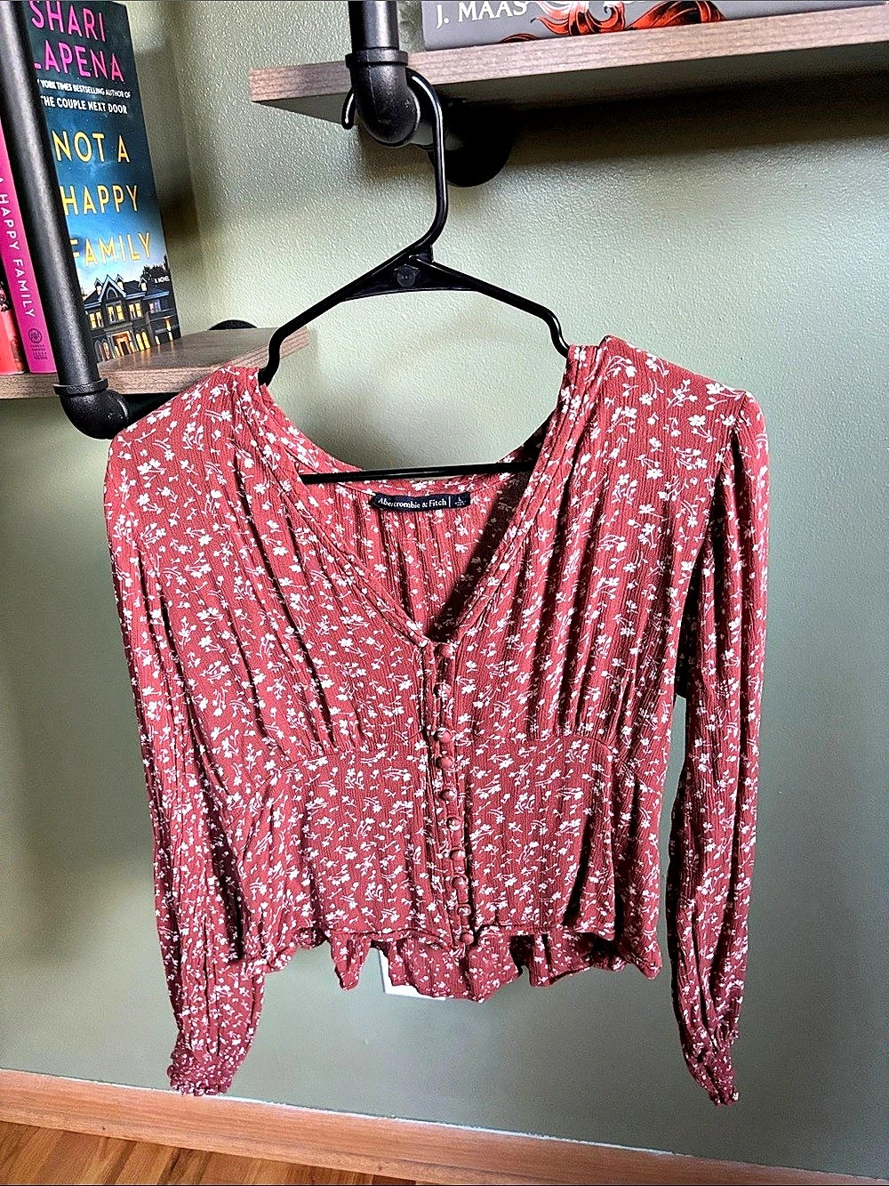 Abercrombie & Fitch Floral Button Front Blouse